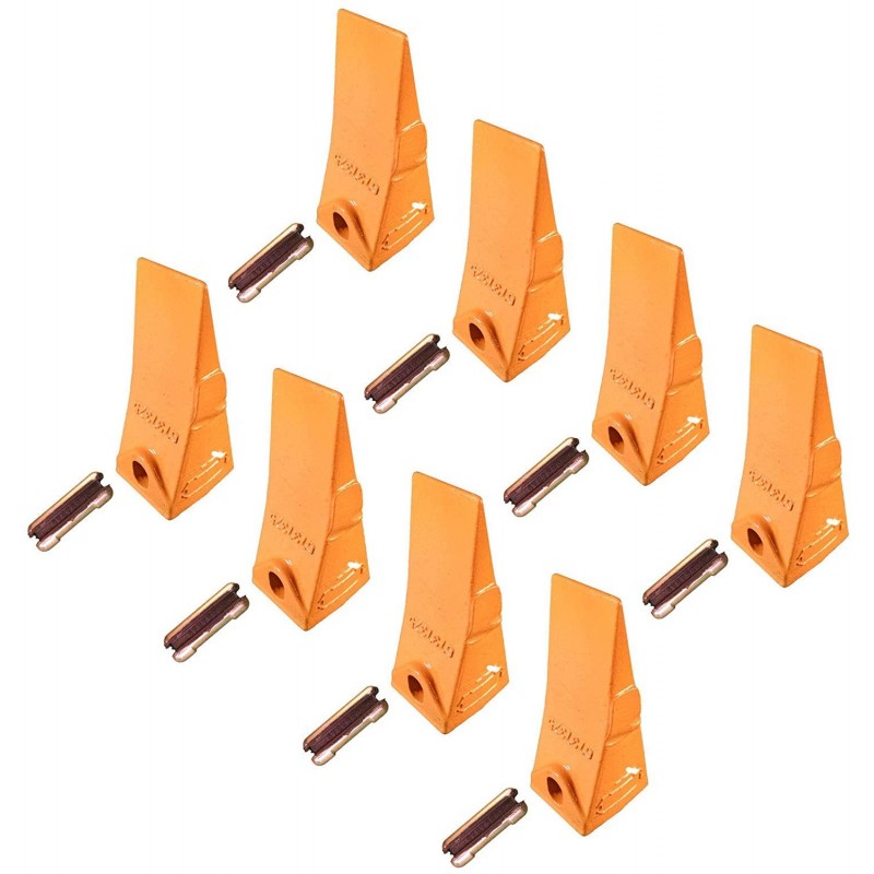 8 - Bobcat Style Mini Excavator/Skid Steer Bucket Teeth w/Pins - 6737325