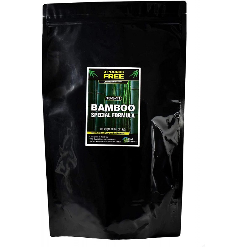 Bamboo Special 12 Month Control Release 13-5-11 High Nitrogen Fertilizer - 18 Pound Package