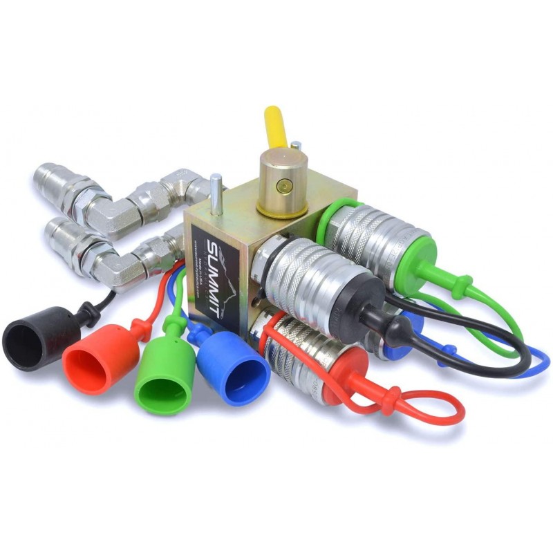 Manual Hydraulic Multiplier, SCV Splitter/Diverter Valve with Couplers and Ag Fittings