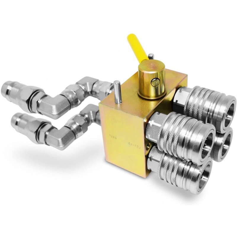 Manual Hydraulic Multiplier, SCV Splitter/Diverter Valve with Couplers and Ag Fittings