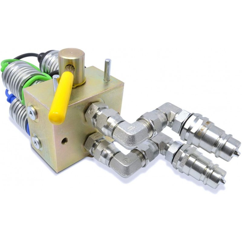 Manual Hydraulic Multiplier, SCV Splitter/Diverter Valve with Couplers and Ag Fittings