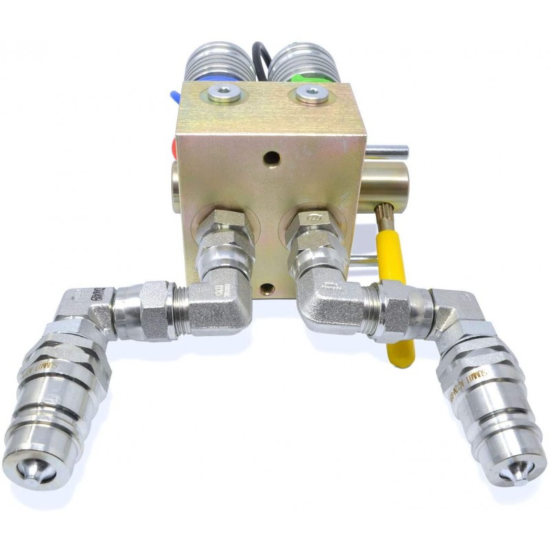 Manual Hydraulic Multiplier, SCV Splitter/Diverter Valve with Couplers and Ag Fittings