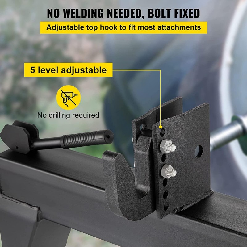 VEVOR 3-Point Quick Hitch, 3000 LBS Lifting Capacity Tractor Quick Hitch, 27.5