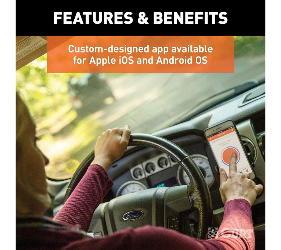 CURT 51180 Echo Mobile Electric Trailer Brake Controller