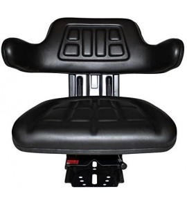 Black Waffle Style TRAC SEATS Brand Tractor Suspension SEAT with TILT FITS Massey Ferguson 231 234 234H 234S 235 240 245 250 255 265 270 274 275 285 (Fast Ship - Delivers in 1-4 Business Days)