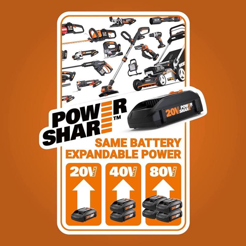 Worx NITRO 20V Cordless Paint Sprayer Power Share with Brushless Motor