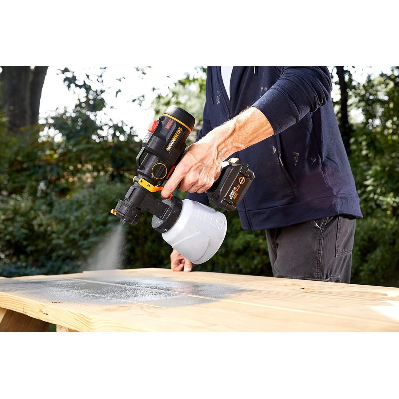 Worx NITRO 20V Cordless Paint Sprayer Power Share with Brushless Motor