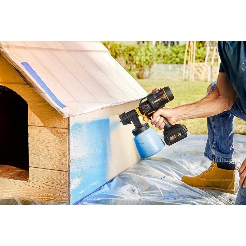 Worx NITRO 20V Cordless Paint Sprayer Power Share with Brushless Motor