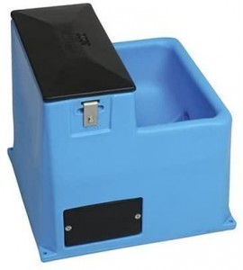 Miraco Lil' Spring 3001 Single Sided Automatic Livestock Waterer - Blue Heated Miraco Lil' Spring 3001 Single Sided Automatic Livestock Waterer - Blue Heated