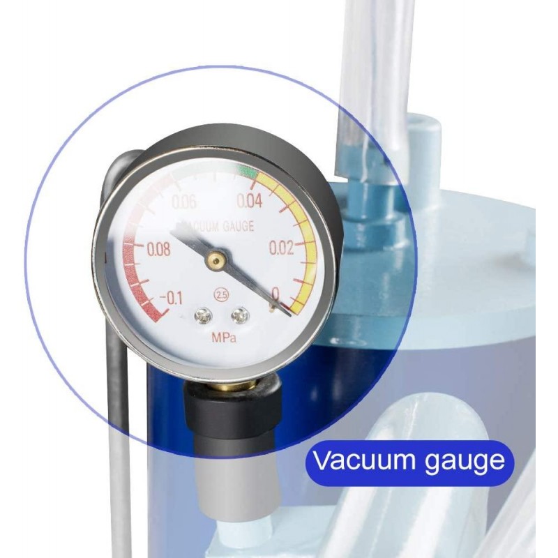 funchic Electric Milking Machine Milker with 25L/6.6Gallon 304 Stainless Steel Bucket for Big Livestocks Cows Horse Camel,Farm Use 110V/220V