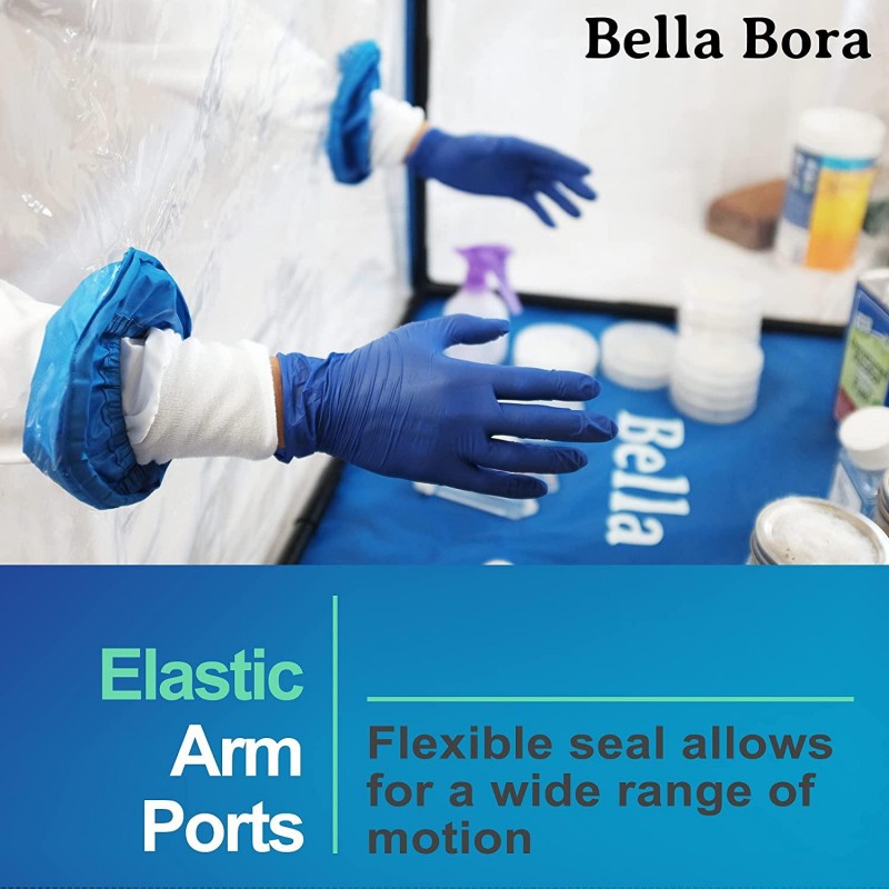 Still Air Box Mycology 359 qt Volume – Alternative to Laminar Flow Hood, Fume Hood, Glove Box | A Necessary Companion to Your Mushroom Grow Kit Mushroom Growing Kit by Bella Bora