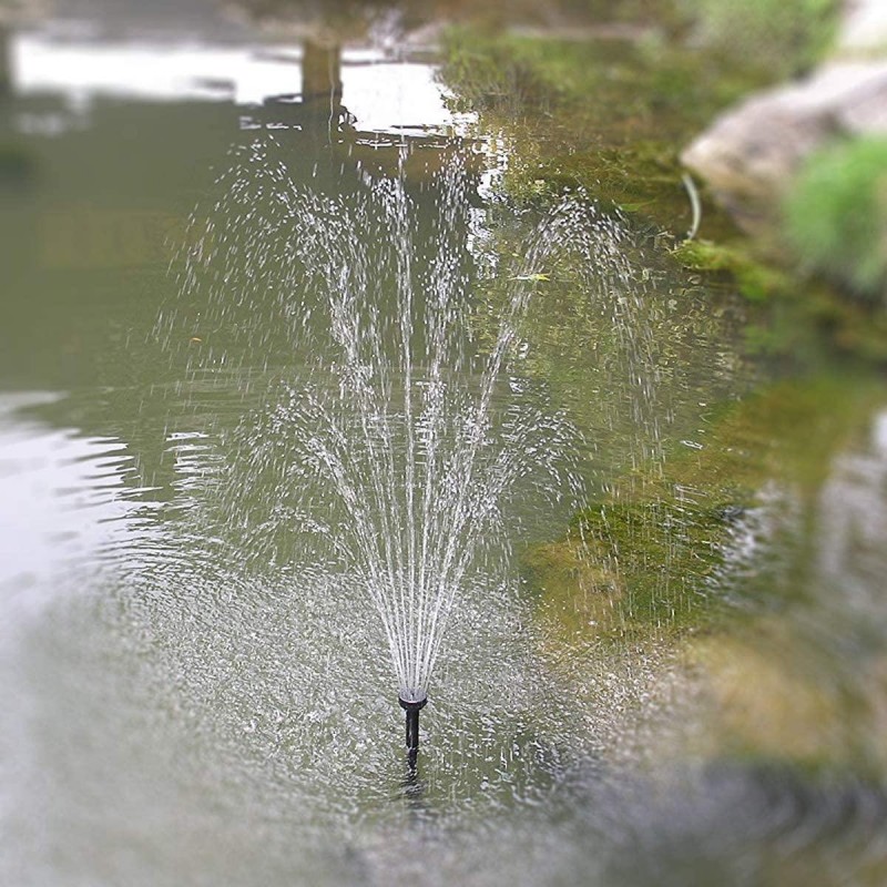 ECO-WORTHY Solar Fountain Water Pump Kit 25 W, 410GPH Submersible Powered Pump and 25 Watt Solar Panel for Sun Powered Fountain, Fish Pond, Pond Aeration, Hydroponics, Garden Decoration, Aquaculture…