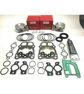 Overhaul Kit Includes Pistons with Rings, Gasket Set, Crankcase Sealer, Crankshaft Seals Compatible with Kohler Engines CH18, CH20, CH22, CV18, CV20, CV22, CH620, CH630, CH640, CH641, CV620 77mm Overhaul Kit Includes Pistons with Rings, Gasket Set, Crankcase Sealer, Crankshaft Seals Compatible with Kohler Engines CH18, CH20, CH22, CV18, CV20, CV22, CH620, CH630, CH640, CH641, CV620 77mm